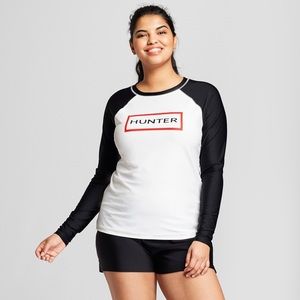 plus size rash guard swim top